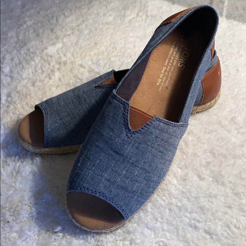 Toms Blue and Brown Women's Shoes